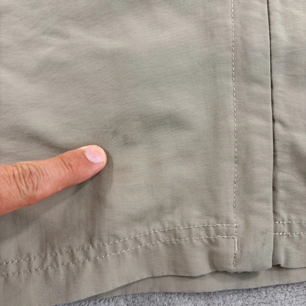 The North Face Zip Off Convertible Pants Khaki Beige Nylon Hiking Men 2XL 42x31